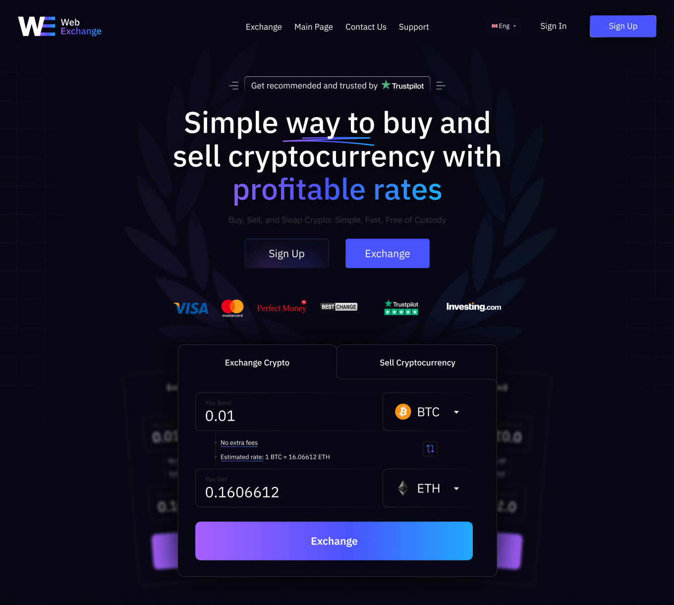 Crypto Exchange project image